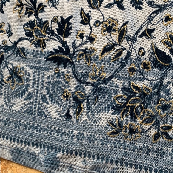 INC International Concepts slate/silver blue VNECK - Picture 7 of 8